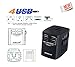 Travel Adapter Universal Travel Adapter with 4USB Ports/5A Travel Charger Plug PowerIQ Wall Adaptor All-in-One International Power Converter Worldwide Outlet AC Socket for US/UK/EU/AU by ATECH