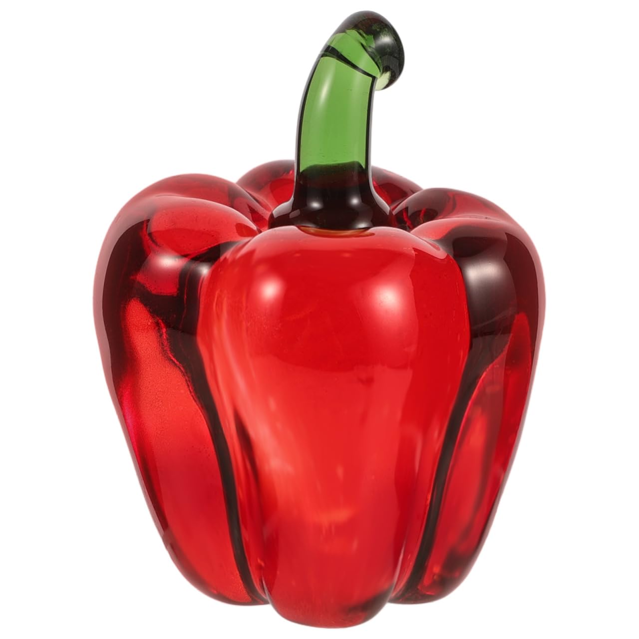Alipis Crystal Chili Ornaments Handmade Bell Pepper Figurine for Home Decor Living Room and Bedroom Decoration and Photography Prop