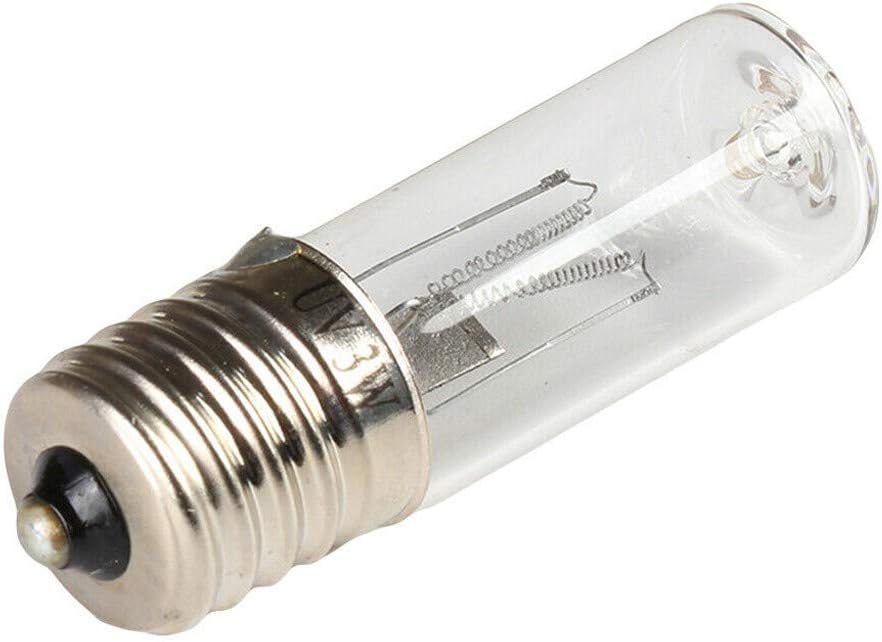Ultraviolet Germicidal UVC Lamp UV Light Bulb Disinfection Sterilization Light Quartz Lamp Bulb 3W Replacement Bulb for Air Purifier,Microwave Oven,Refrigerator,Sterilizer Cabinet Etc (Without Ozone)