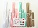 Fonder Mols Blush Pink Green Ivory Tissue Pom Poms Kit for Baby Shower, Bridal Shower, Wedding, Bachelorette, Birthday Party Paper Flowers Decorations(Set of 21)