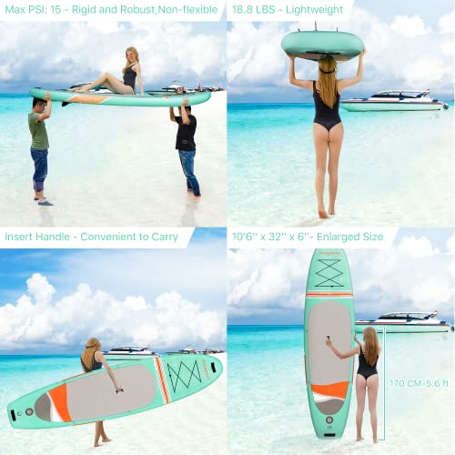 Inflatable Paddle Board with Temperature Indicator, Crusier SUP