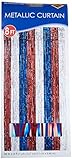 1-Ply FR Gleam 'N Curtain (red, white, blue) Party Accessory  (1 count) (1/Pkg)