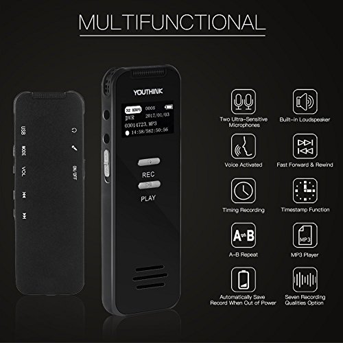 Digital-Voice-Recorder-YOUTHINK-8GB-560Hours-Rechargeable-Portable-Recorders-Sound-Audio-Recorder-Dictaphone-for-Lectures-Meetings-with-Dual-Microphone