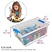 ECR4Kids - ELR-19209 Transpara-Bricks Math Manipulative Set, Educational Sensory Learning Toys for Kids (128-Piece Kit)