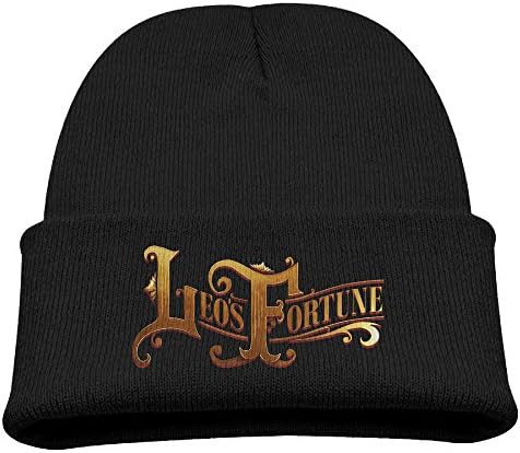 TINGHAO Leos Fortune Game Logo Winter Knit Cap Beanie Cap For Kids Black