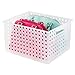 iDesign Modulon X/6 BPA-Free Recycled Plastic Large Stackable Basket, 11.2
