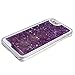 iPhone 6s plus case,iphone 6 plus case, liujie Liquid Cool Quicksand Moving Stars Bling Glitter Floating Dynamic Flowing Case Liquid Cover for Iphone 6s plus 5.5inch (purple)