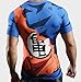WeiMei Men's 3D Novelty Lycra Compression Shirt Skin Tight Shirt Vest Short/Long Sleeve Shirt,Goku,Large