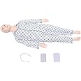 INTBUYING Patient Care Nursing Manikin Female, 5.34Ft Life-Size Trauma Education Teaching Model Multi-Function Demonstration Manikin Model with 2 Muscle Module and Urinary Catheter for Teaching