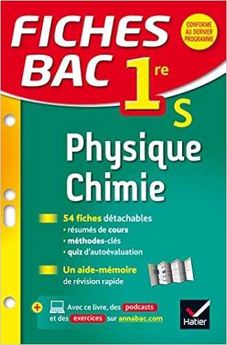 Fiches Bac Physique Chimie 1re S Fiches De Revision Premiere S Amazon Fr Teixeira Jean Joel Teixeira Castex Valerie Livres