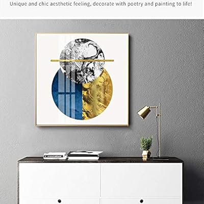 Post Modern Abstract Geometric Pattern Aluminum Alloy Gold Frame