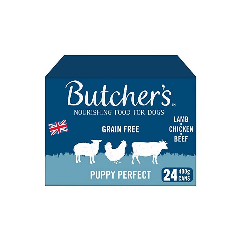 BUTCHER'S Puppy Wet Dog Food Tin Cans Grain Free 9.6kg (24 x 400g