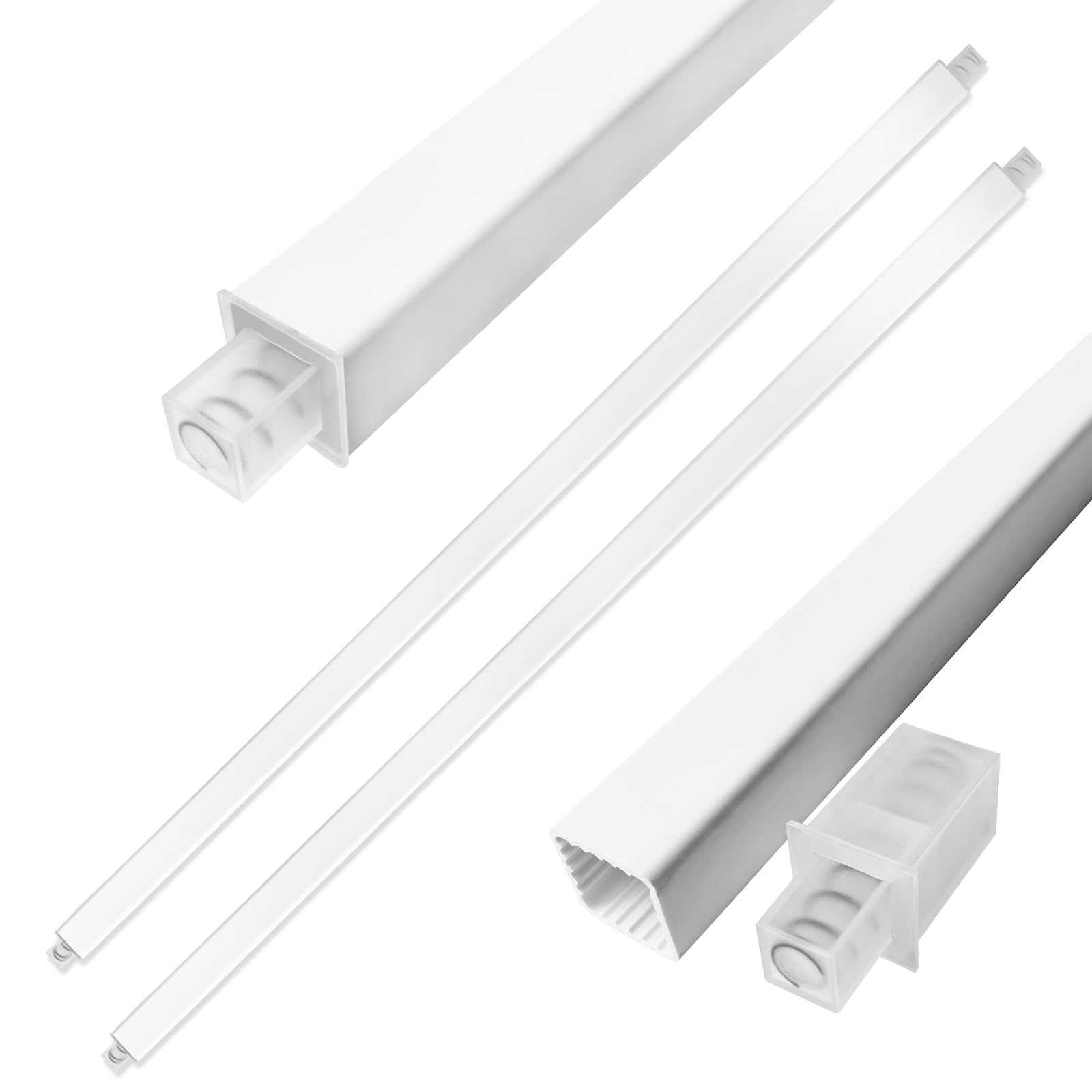 Photo 1 of 24 Inch Towel Bar for Bathroom Wall Mount, Spring Loaded Replacement Towel Rods for Bathroom Shower Towel Racks and Holder 2 Pack