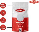 AKSOY Citric Acid Food Grade 2KG Non-GMO Anhydrous Bath Bombs Cleaning view 8