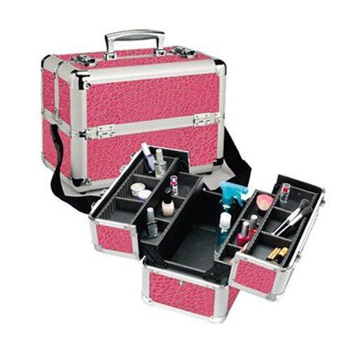 Professional Pink Croc Makeup Case