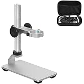 Ninyoon Universal Microscope Stand Pro, Stable Professional Aluminum Alloy Scope Base Holder Support Bracket for Max Diameter 1.4" USB Digital Wireless WiFi Microscope Endoscope Magnifier Camera