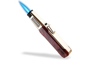 JETPRO Butane Torch Lighter One-Hand Operation Lighter with Adjustable Jet Flame Kitchen Cooking Torch (Butane Gas Not Includ