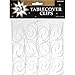 Amscan Highly Durable Tablecover Clips, One Size, Clear