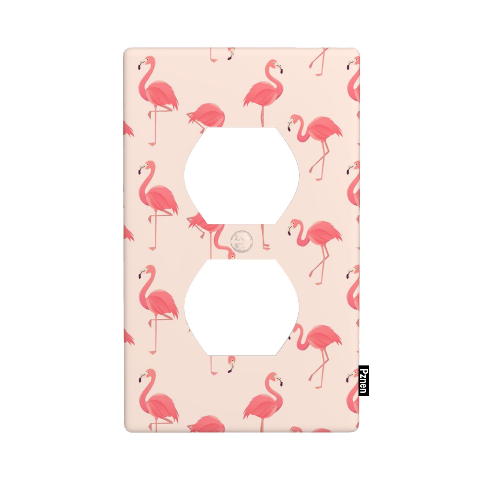 Pznen Pink Flamingo Duplex Receptacle Outlet Wall