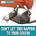 Anti-Scratch Cat Training Tape, 100% Transparent Clear Double Sided Cat Scratch Deterrent Tape - Quickly Stop and Prevent Cat from Scratching Furniture, Couch, Carpet, Chair, Sofa, Rug, and Door