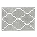 U'Artlines 2 Piece Doormat Area Rug Resist Dirt Decorative Non Slip Floor Mats Low-Profile Machine Washable Indoor Outdoor for Front Door Entryway Kitchen Bathroom (17.7x25.6+20.9x33.9, Gray)
