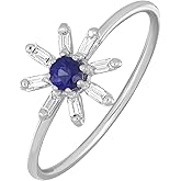 Bony Levy 18K White Gold Sapphire with Blue Tourmaline El Mar Trend Ring