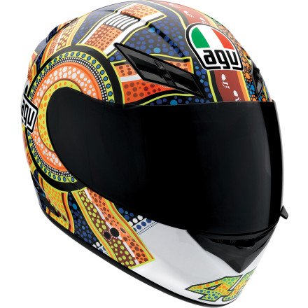Agv k3 dreamtime full face motorcycle helmet (multicolo…