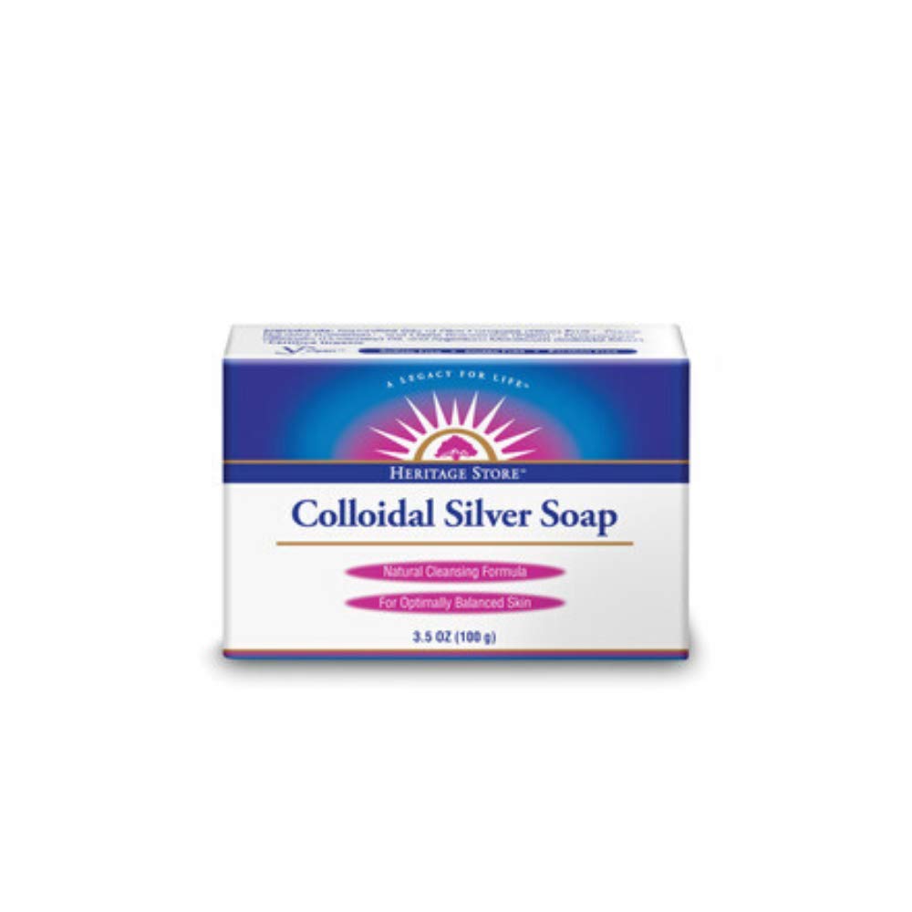 Heritage Store Colloidal Silver Soap, 3.5 Ounce