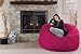Chill Sack Bean Bag Chair: Giant 5' Memory Foam Furniture Bean Bag - Big Sofa with Soft Micro Fiber Cover - Pink