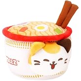 Anirollz x Nissin Cup Noodles Kittiroll Calico Outfitz Plush Toy | Calico colorway gives this plush a unique, eye catching look within the growing Anirollz x Nissin collection lineup today
