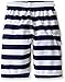 Kanu Surf Toddler Boys' Troy Quick Dry Beach Swim Trunk, Navy/White, 4T
