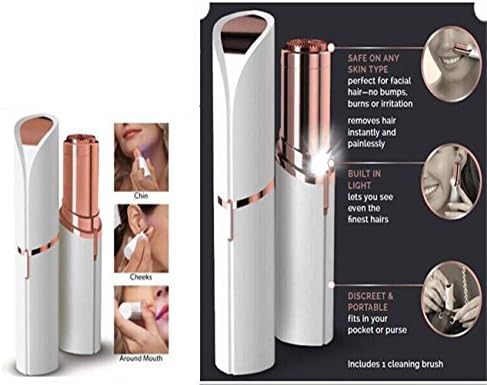 JOY DRAGON Hair Remover Women's Facial Epilator for Cheek, Lip, Arms and More (white)