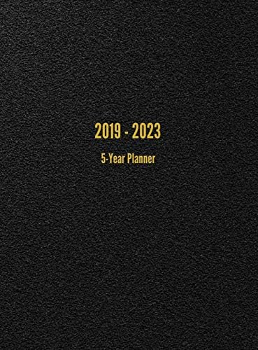 2019-2023 5-Year Planner: 60-Month Calendar (Black)