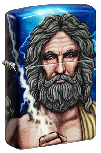 Zippo Greek God Clash Design Glow in The Dark 540 Color Pocket Lighter