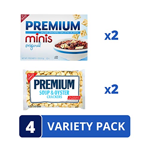 Premium Crackers Variety Pack, Soup & Oyster Crackers , 2 Bags and