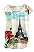 Cutiefox Girls Flower Graphic Printed Scoop Neckline Tee T-shirts Tops,Tower,One Size