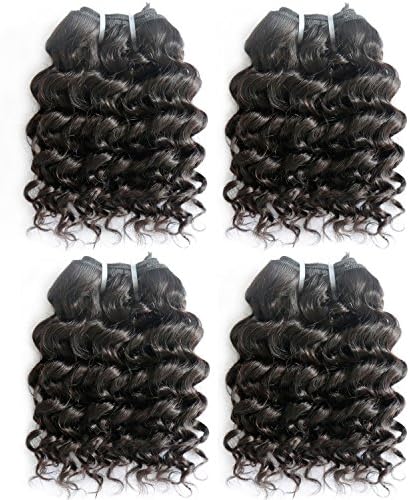 4 bundles total 200g Brazilian Virgin Hair Deep Wave 50g/bundle Brazilian Remy Human Hair Weave 7A Brazilian Deep Wave Hair Extensions (8 8 8 8)