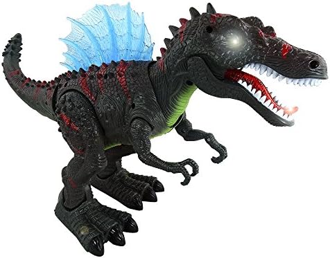 Toy Dinosaur T-rex Spinosaurus Battery Operated Walking Dino And Lights