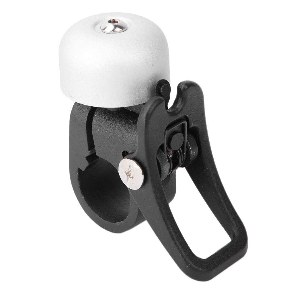 Nikou Bike Bell for Xiao-mi M365 Electric Scooter, Electric Scooter Bell with Loud and Clear Sound, Handlebar Bell Ring Horn with Folding Hook Simple Stylish Scooter Accessory