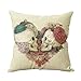 Decorbox Two Skulls in Love Cotton Linen Decorative Cushion Covers Vintage Skull Throw Pillow Cases for Sofa Hot Sale Skulls (16
