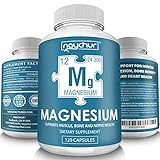 Magnesium Citrate Oxide Supplement Complex - Muscle Relaxer Pills Recovery - Restless Leg Syndrome Relief Leg Cramps Defense - Vegan Sleep Aid For Women Men Pure 500mg Non-GMO - 120 Vegetable Capsules