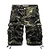 DAVID.ANN Men's Twill Camo Cargo Shorts