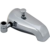 EZ-FLO 5-1/4 Inch Zinc Bath Tub Diverter Spout with Side Outlet, Chrome, 15087