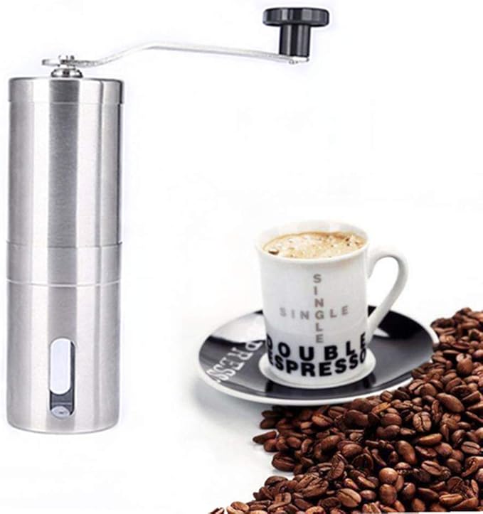 Hand coffee machine, stainless steel coffee