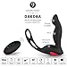 DAKOKA Remote Controlled Vibrating Prostate Massager - Anal Plug with Cock Ring and Ball Loop - 9 Speeds Anal Vibrator for Men - Waterproof G Spot Stimulator for Women - Anal Toys for Couples