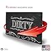 KIWE HOME Reversible Double Sided Dishwasher Magnet. Clean Dirty Flexible Flip 3x4 inch Big Size Flipside Black and White Chalkboard Curve Design Perfect Kitchen Addition Premium Flip Sign Indicator