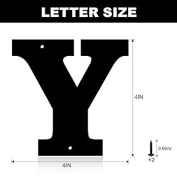 4 Inch Metal House Numbers, House Address Letters