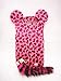 3D ear pink Leopard with tail Fur Plush cute Case Cover Shell skin for Samsung Galaxy Express I8730 I437