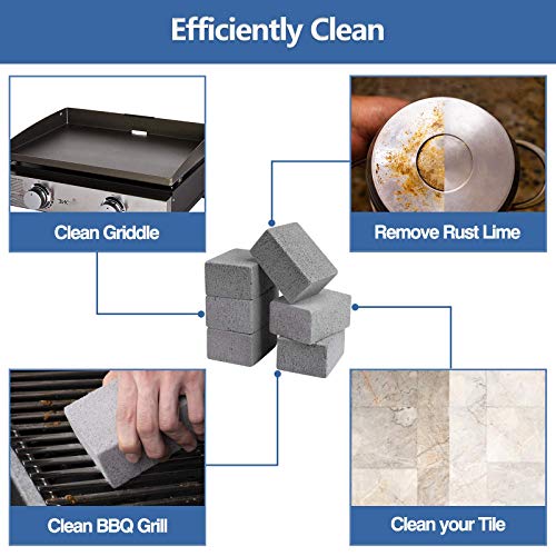 X Home 6Pack Grill Brick for Flat Top Grills, Griddles and BBQ Grill