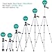 50 Inch Phone Tripod, Aluminum Camera Tripod for iPhone with Universal Tripod Phone Mount, Carrying Bag Included